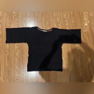 NWOT We The Free Black Knit Top